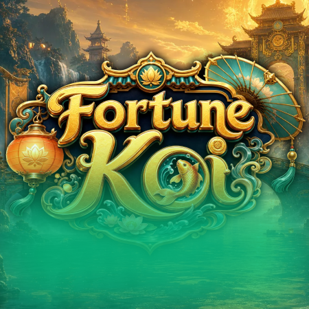 Fortune Koi game thumbnail, eastern zen fish themed slot game.